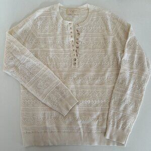 Sézane Lyna merino wool sweater jumper / small / ecru